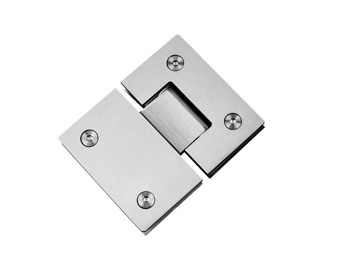 Bisagra de Aço Inoxidável 304 escovado 180 graus para Porta de Cristal de Banheiro/Chuveiro, Resistente | S/MARCA