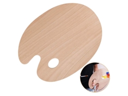 2026 paleta de Pintura Clásica de Madera Con Agujero para Pulgar 20x30cm Ligera Resistente para Artistas Principiantes