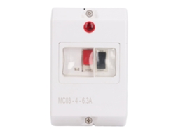 Interruptor de Segurança para Motor com Luz de Sinal, 4-6.3A 690V