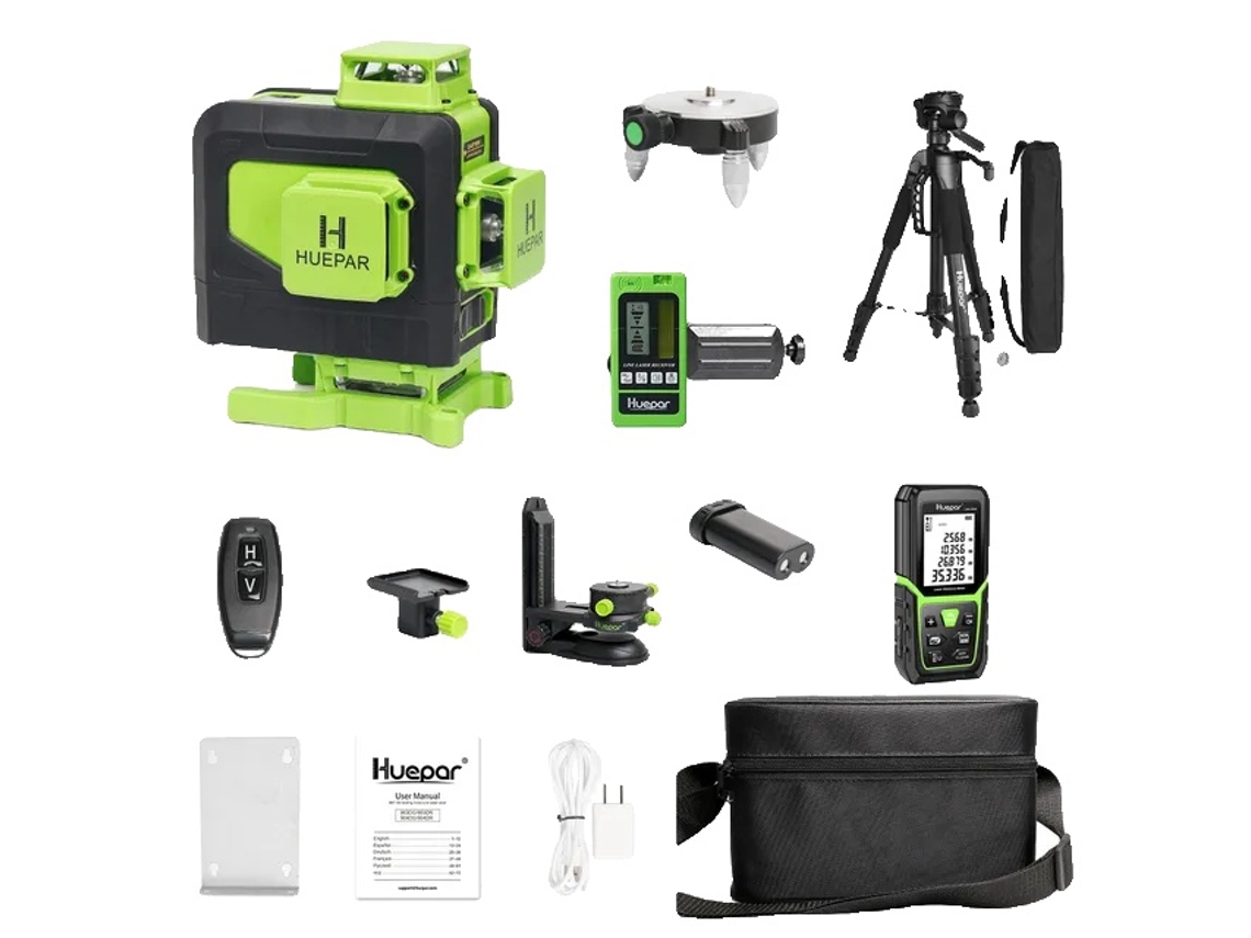 Nível A Laser, Linhas De Feixe Verde, Controle Remoto,como Mostrado