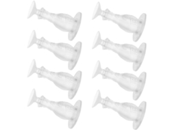 Conjunto De 8 Batentes De Porta Transparentes Em Pvc Com Ventosa
