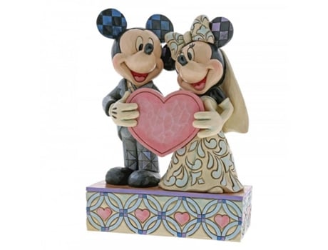 Figura DISNEY TRADITIONS BY JIM SHORE Mickey e Minnie: Duas Almas Um Coração Noivos