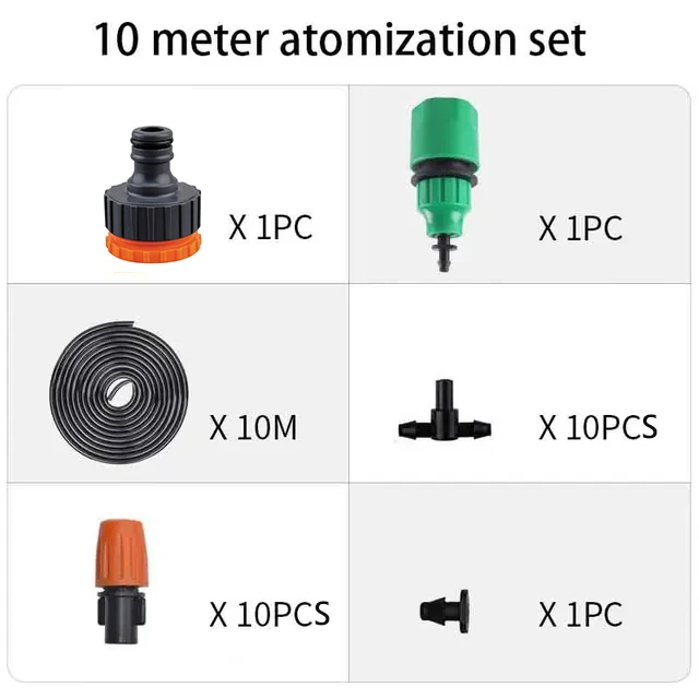 Bico Atomizador com Mangueira de 4/7 e Conector MDUG (10m)