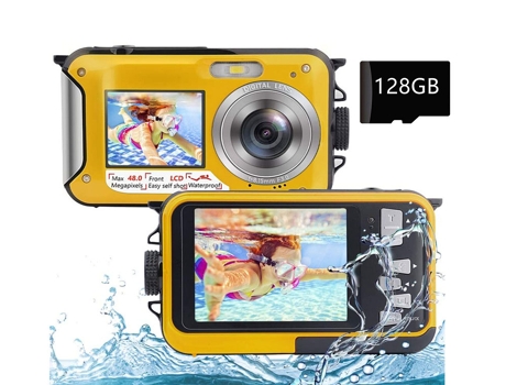 Câmara Digital TRUMSEN-GM  Trumsen-Gm À Prova de Água 48Mp 16X 128 Gb -Amarelo
