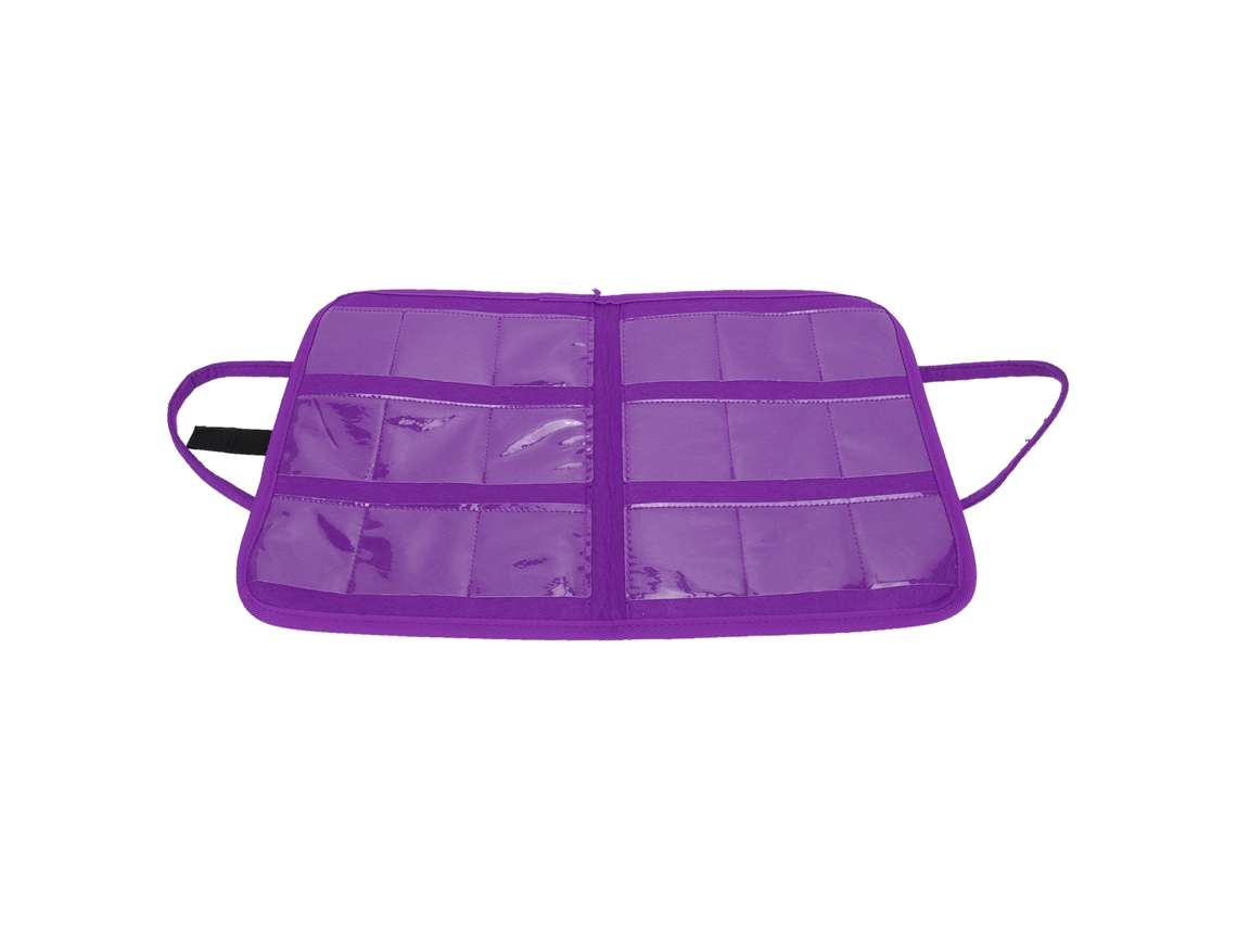 Bolsas De Almacenamiento Para Pintura De Diamantes, Estuche Con Bolsas Opp Transparentes, Tela De Fibra Química, Morado Aa996