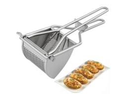Espremedor De Batatas Robusto Em Aço Inoxidável Com Cabo Ergonômico E Macio, Ideal Para Purê De Batatas E Papinhas De Bebê.