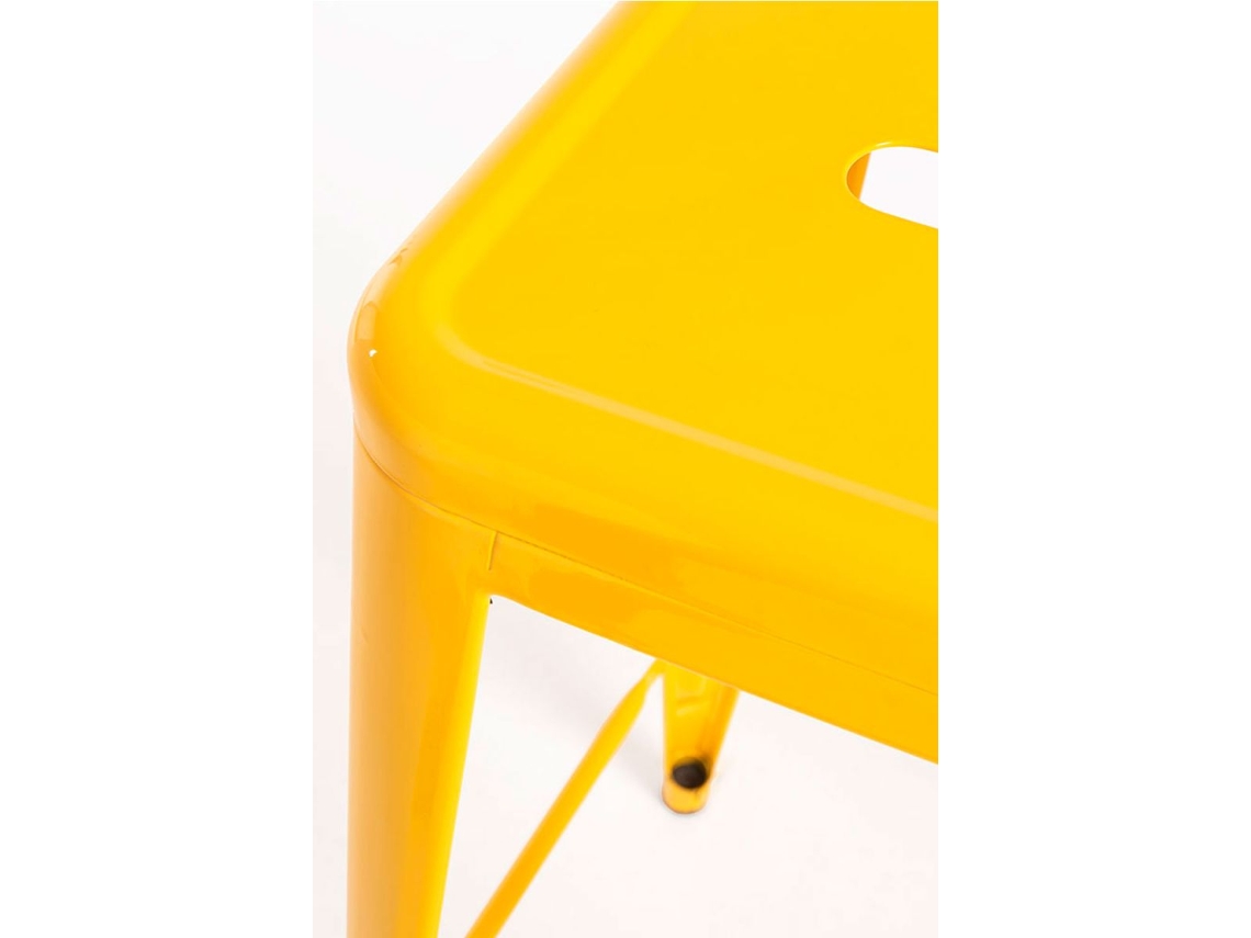 Pack 4 Bancos Torix Baixos 65 Cm - Amarelo