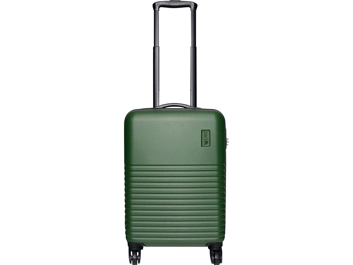 Mala De Viagem Média 4 Rodas Preta E Verde Milão Pack It