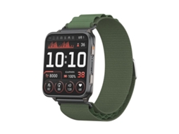 Bracelete para Garmin Venu X1 de nylon alpine loop com fivela G e cabeça de metal verde escuro XIAOMOYU
