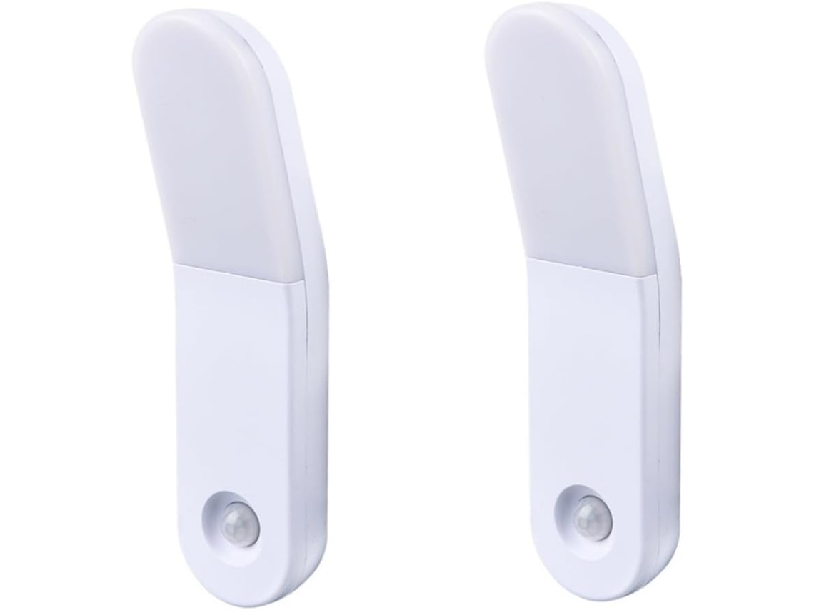 Luminária Noturna Led Recarregável de 2 Peças com Sensor de Movimento, Lâmpada de Indução Inteligente SFUSHOS