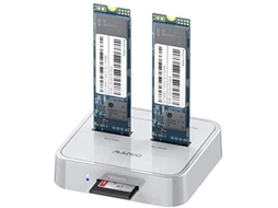 Estação De Acoplamento Maiwo K3016sd Para Ssds Sata E Nvme M.2, Usb 3.2 Gen2 10gbps Com Leitor De Cartão Sd Express. Aquaforge