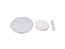 Espejo De Maquillaje Magnético Ajustable 10x Con 3 Luces