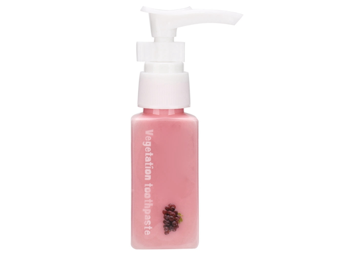 Pasta Dental Com Sabor A Uva 30ml, Tipo Press, Hidratação E Clareamento Com Limpeza Refrescante