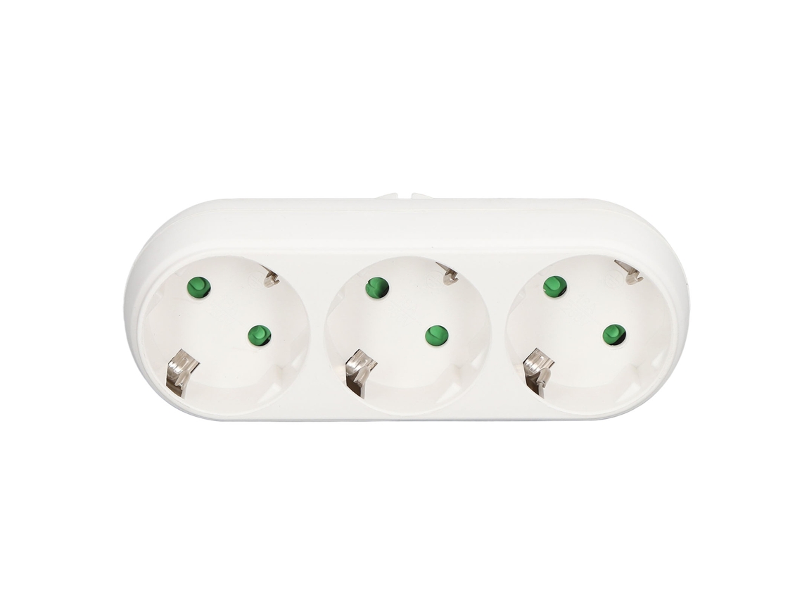 Adaptador De Tomada 16a 3 Vias Pc À Prova D'água Para Viagem Exterior Com Indicador E Interruptor
