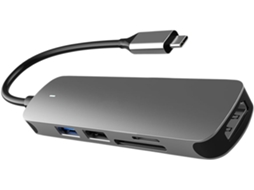 Hub Usb Tipo C 5 Em 1 Para Laptop Com 3.0 E 2.0
