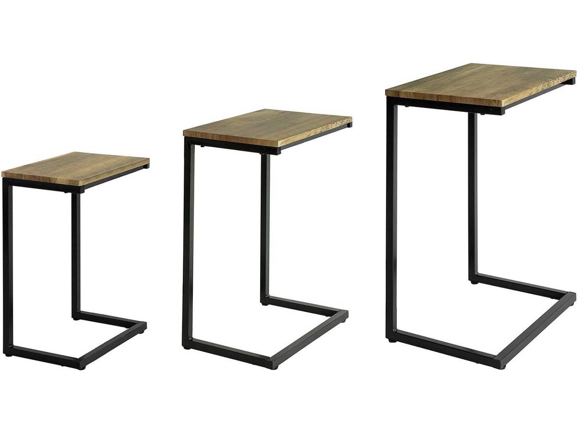 Mesa Auxiliar SOBUY (Cinzento - 46x61x30 cm)