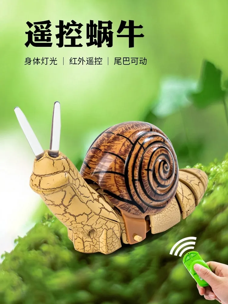 Caracol Elétrico De Brinquedo Com Controle Remoto, Modelo Simulado, Brinquedo Infantil Móvel Inteligente