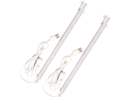 Nuobesty Conjunto De 2 Luminárias Mesa Portáteis Com Led E Proteção Ocular, Branco Quente