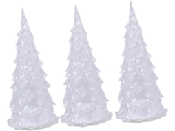 Conjunto De 3 Luzes Noturnas Coloridas Em Formato De Árvore De Natal, Luz Brilhante Para Quarto, Presente De Natal Conjunto De 3 Luzes Gokoco