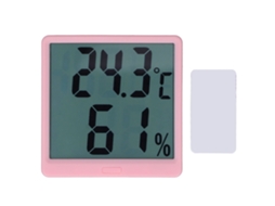 Higrômetro Termômetro Digital Indoor Monitor Temperatura Umidade Preciso Gauge Meter Rosa | S/MARCA