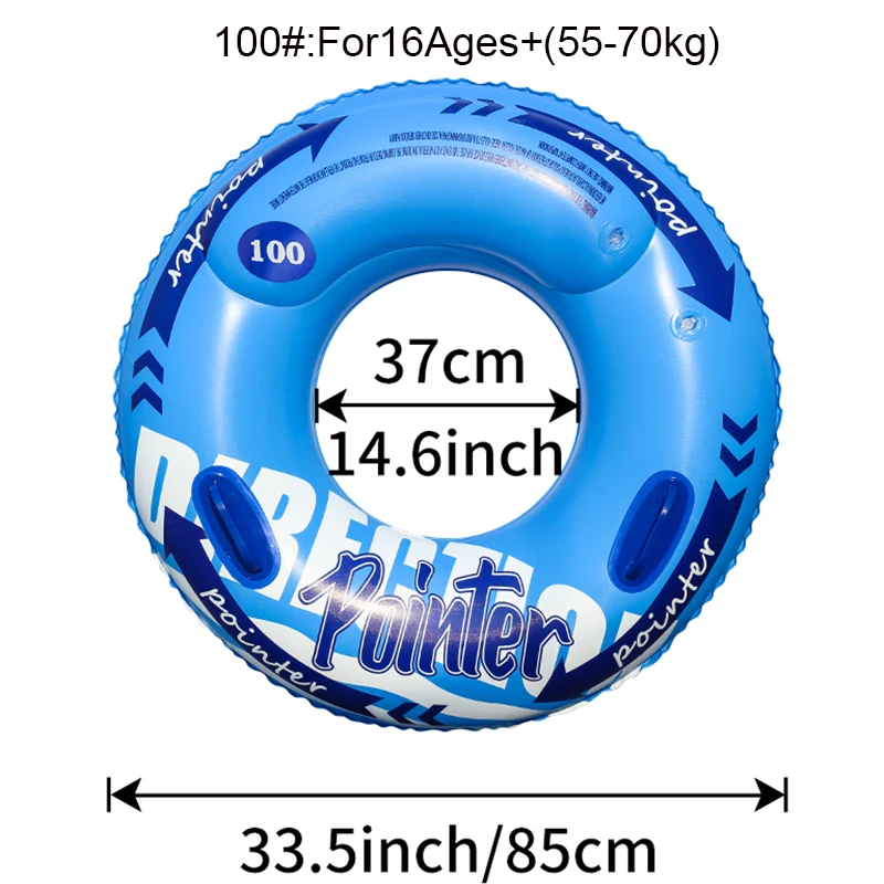 (azul 100) Boia Inflável Dupla Para Piscina, Brinquedo De Praia Para Adultos.