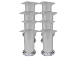 Vidaxl Pés Para Sofá Redondos 8 Pcs 120 Mm Cromado