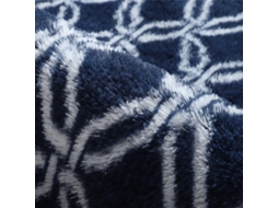 Tapetes Macios e Fofos Tapetes Desgrenhados para Quarto e Sala de Estar Losango Branco com Fundo Vermelho EVELTEK 50x200cm
