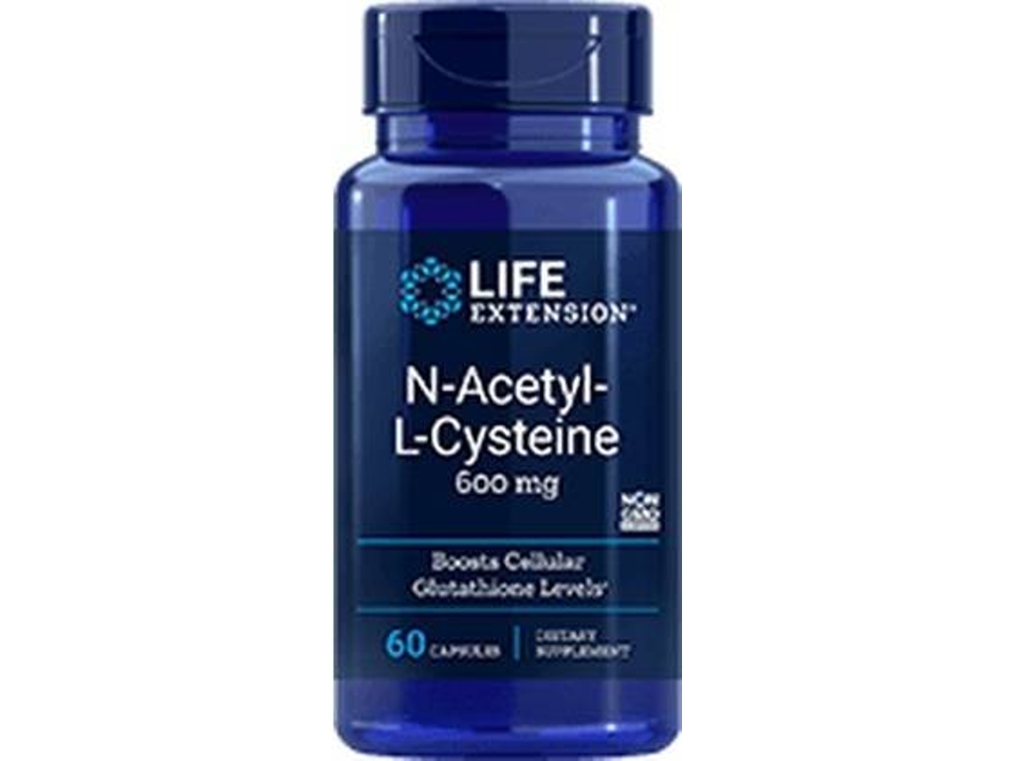 Suplemento Alimentar LIFE EXTENSION N-Acetil-L-Cisteína (60 cápsulas)