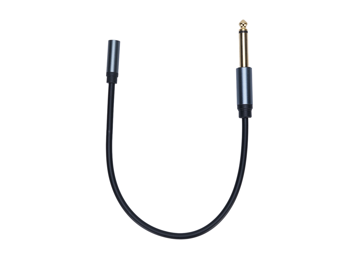Aetheria cabo Adaptador Estéreo 6.35mm Macho para 3.5mm Fêmea para Fone de Ouvido, Amplificador, Guitarra, Piano, 0.3m