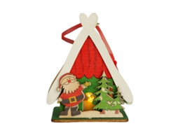 Casa de Madeira Decorativa de Natal Pequena LAXISCREED