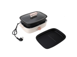 Pan multifuncional 1200w com conector eu 220v para fritar, assar e camping LAXISCREED