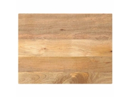 Vidaxl Tampo De Mesa Retangular 90x70x2,5 Cm Mangueira Maciça