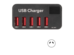 Carregador Usb, Carregamento Rápido de Múltiplas Portas, Mini e Portátil EOOCOO