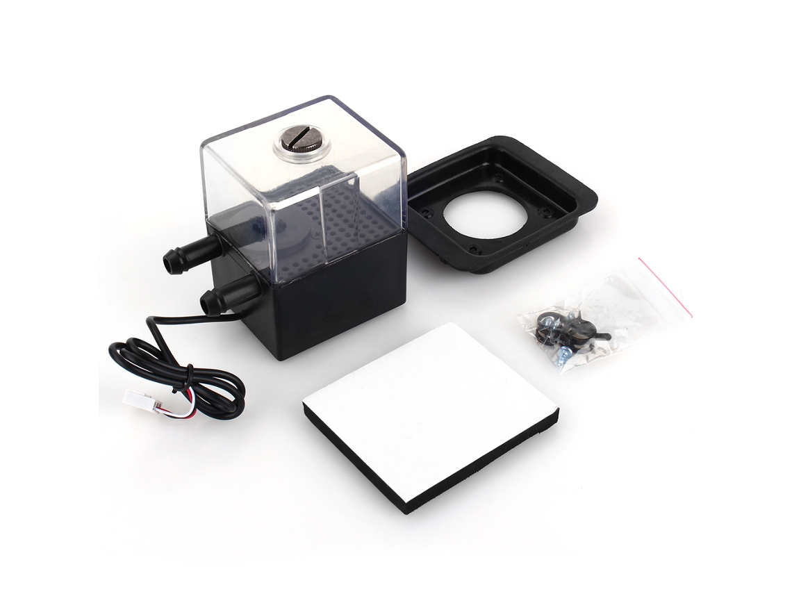 Bomba De Água Ultra-silenciosa Sc-300t 12v Cc E Tanque Para Resfriamento Líquido De Cpu De Pc