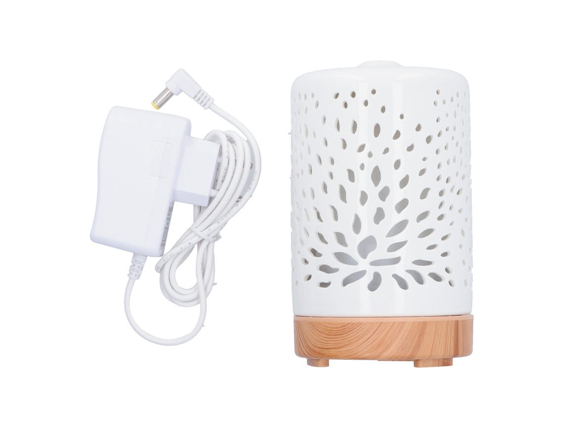 Laxiscreed Umidificador De Aromaterapia Cerâmico 100ml Com Luz Noturna Multicolor