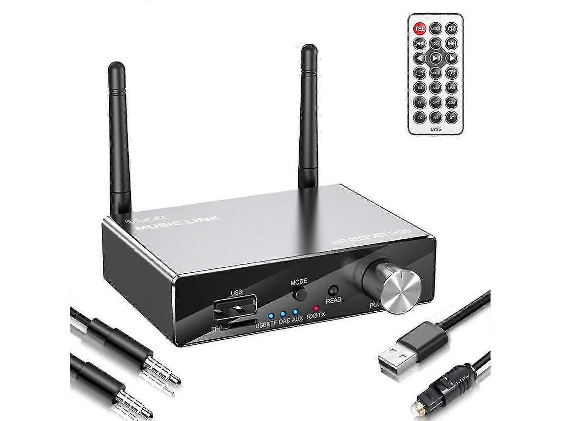 Transmissor E Receptor De Áudio Bluetooth 5.3 Para Som Estéreo Sem Fio.