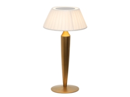 Abajur Flaminia Zafferano Recarregável Led Touch - Design Clássico Semi Fio Dourada