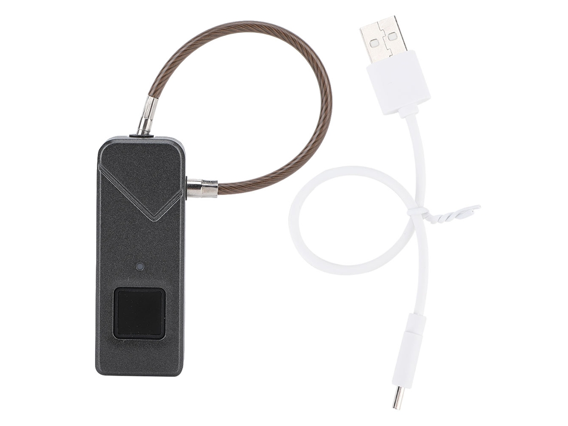 Laxiscreed Cadeado Com Impressão Digital E Bateria Integrada Para Diversos Usos