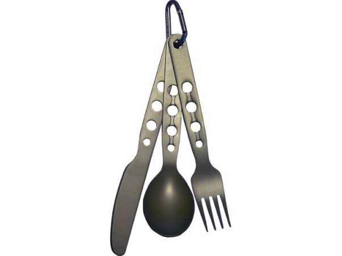Faqueiro Para Campismo SEA TO SUMMIT Alphaset Aluminium 3 Pc Cutlery Set (Alumínio)