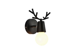 Apliques De Parede Modernos De Metal Com Decoração De Madeira Para Quarto, Sala, Escada Interior E27 110-220v