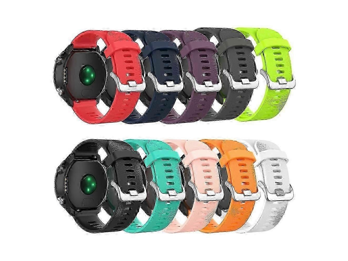 Pulseira Esportiva De Silicone Compatível Com Garmin Forerunner 245/645 Music Smartwatch