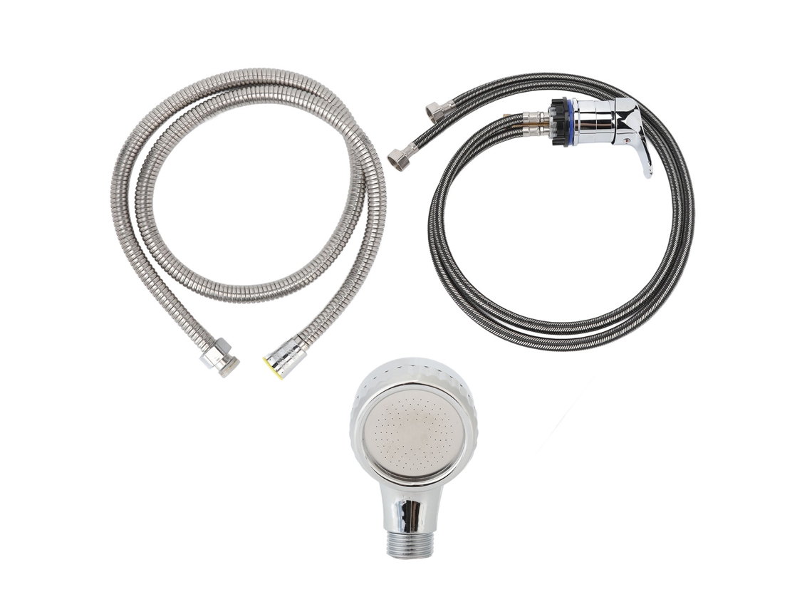 2026 kit Grifo para Taza de Champú Con Manguera Suave 120cm Y Pulverizador Booster, 100cm Tubería, para Salón