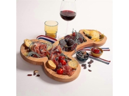 Charcutaria Tabua Em Madeira Artesanal Grande Com Design Exclusivo Para Festas Aperitivos E Presentes Bem Pequeno