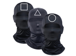 Máscaras Mali, balaclava, de tecido, respirável, de 3 peças, para moto, ciclismo, cosplay, acessórios