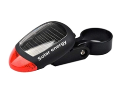 Luz Traseira Bicicleta Solar Ipx8 Ajustavel Preto Yizhood