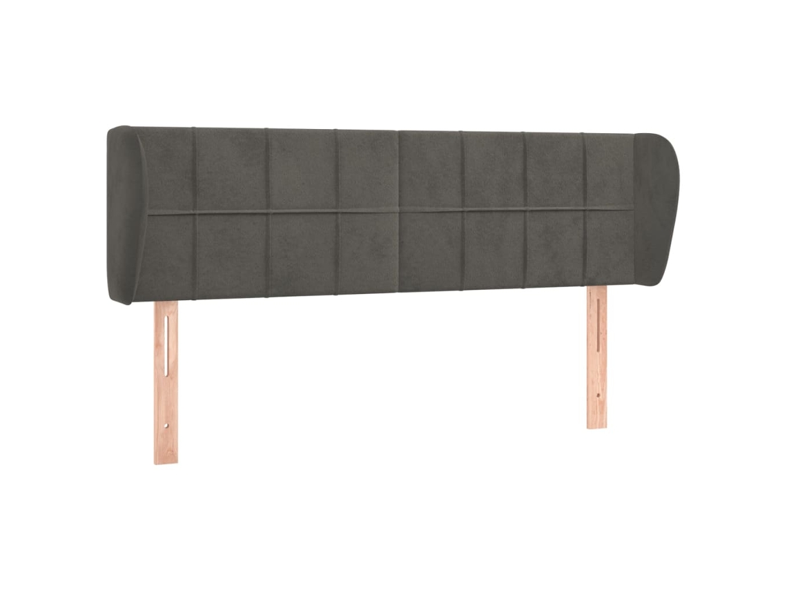 Headboard, Headboards Vidaxl Cinzeto Veludo (147 X 23 X 78/88 Cm)