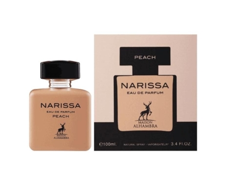 Água De Perfume Maison Alhambra Narissa Peach 100 Ml Floral Notas De Rosa E Musk