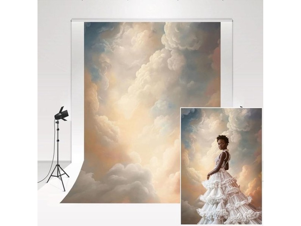 Fundamentalchoice - Fundo De Fotografia 1,5 X 2,2 M - Nuvens Abstractas - Fundo Decorativo - Fundo De Retrato - Fotografia Profissional - Materiais Mi