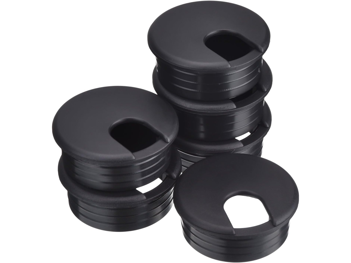 Ilhós De Mesa Pretos 45 Mm Para Cabos Computador Pc