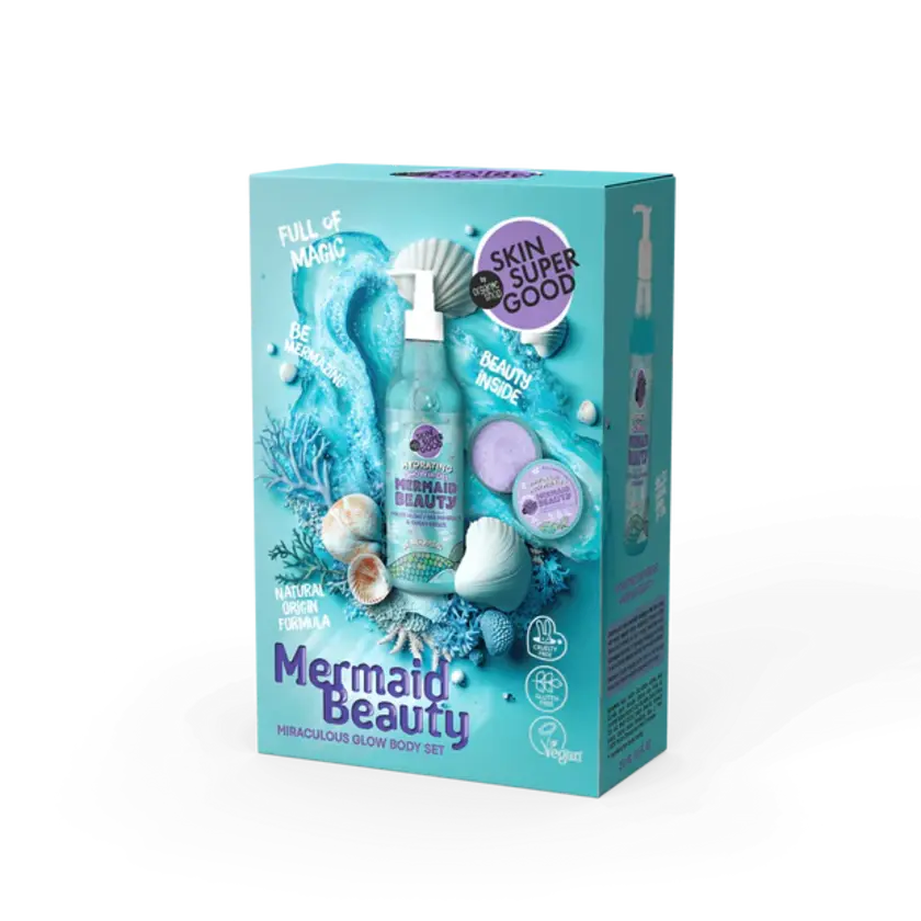 Kit Corporal Brilho Milagroso Mermaid Beauty (250ml/100ml)